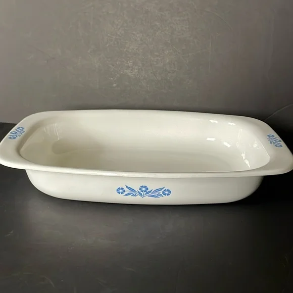 Corningware Kitchen Corning Ware Blue Cornflower 5 Rectangular Roasting Pan Casserole Dish Vintage Poshmark